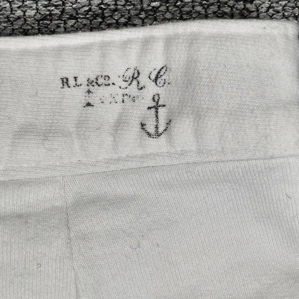 RALPH LAUREN TODDLER SAILOR‑STYLE WIDE‑LEG PANTS – WHITE – SIZE 2.5T